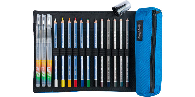 Cretacolor Pencil Wrap set Aqua