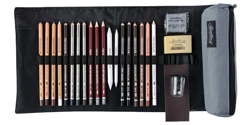 Cretacolor pencil wrap set Professional