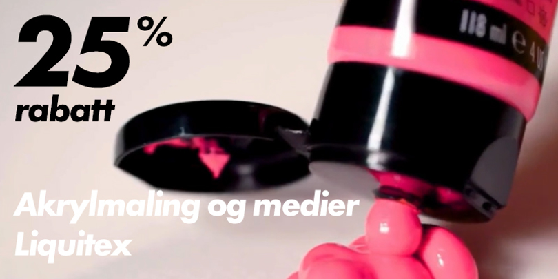 Kampanje på Liquitex akrylmaling og medier