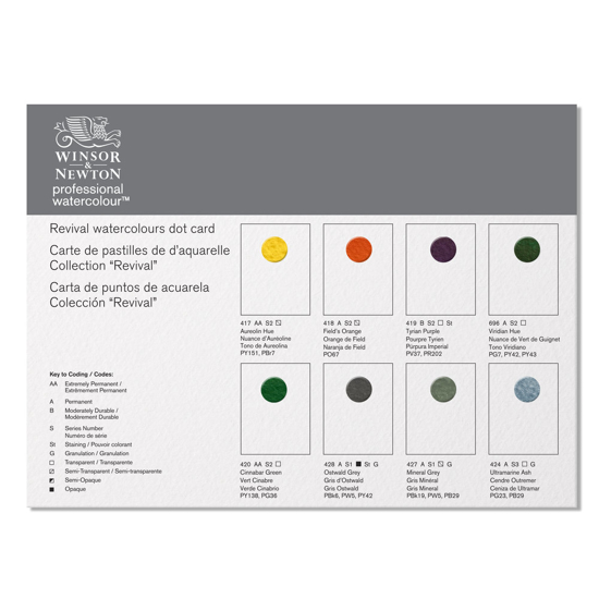 WN Professional Water Colour Revival Dot Card